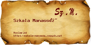 Szkala Manassé névjegykártya